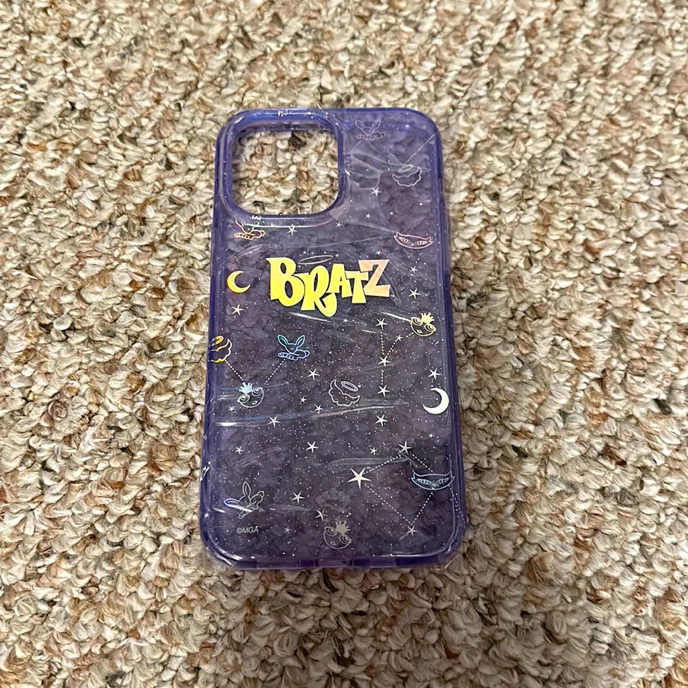 ✨NWT!✨ VELVET CAVIAR PURPLE SPARKLE BRATZ IPHONE 14 PRO MAX CASE